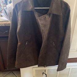 Superlative Fashion Italian Swede Women’s Jacket Size M- New