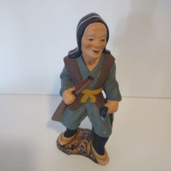 Ceramic 10-in Asian Figurine