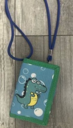Kids Trifold Dinosaur Wallet