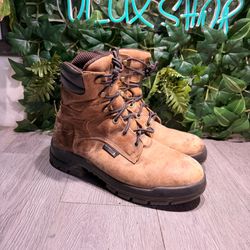 WOLVERINE W190020 8” RAMPARTS WATERPROOF DURASHOCKS MEN'S WORK BOOT SZ 8.5