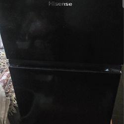 Black Hisense Mini Fridge