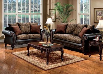 2 Piece Designer Sofa & Love Seat Set
