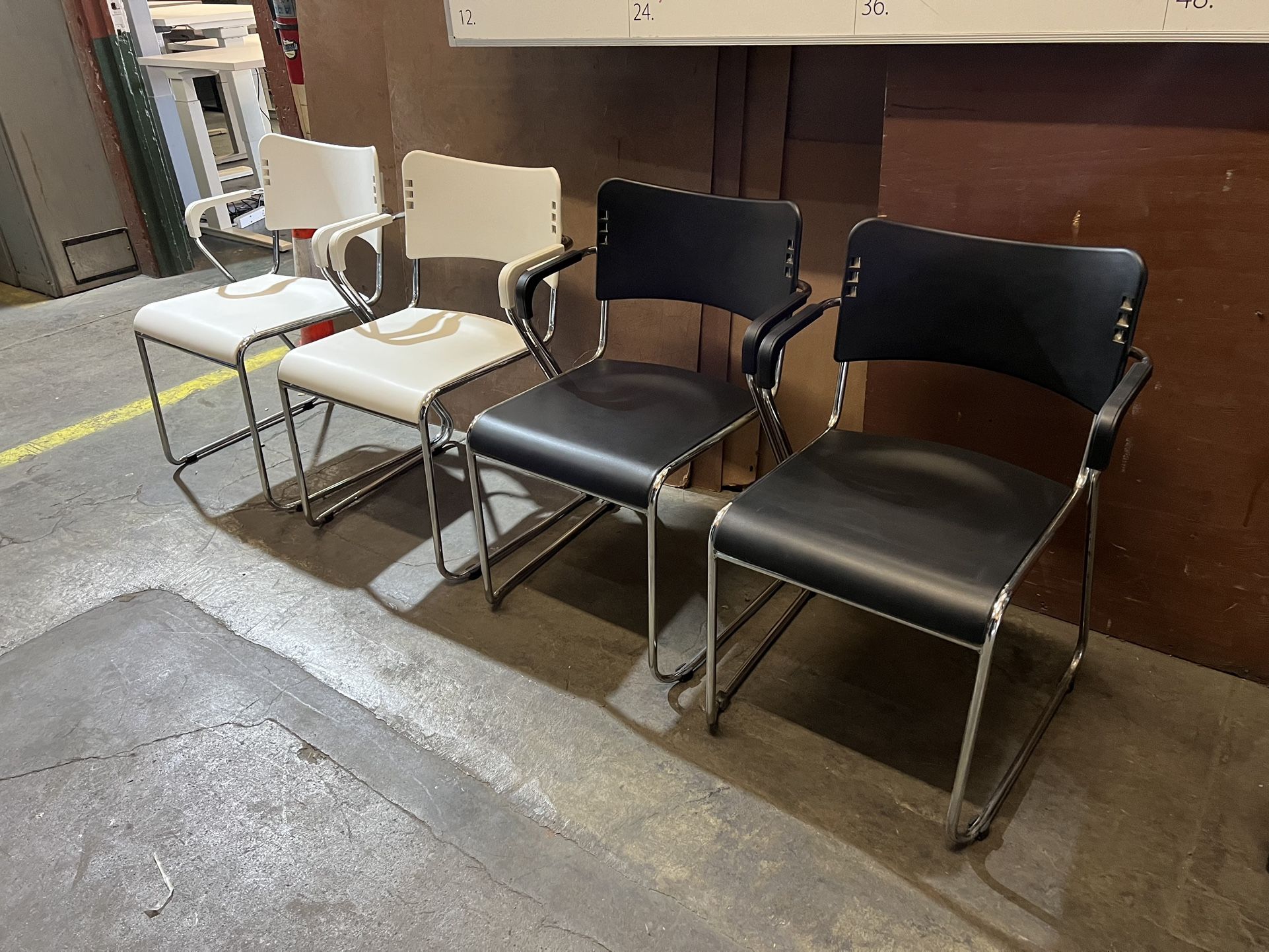 ARM STACKABLE CHAIRS (sled base) -Can Deliver-