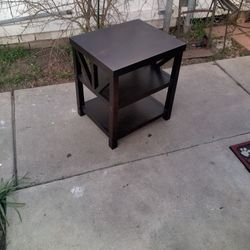 Small Side Table - Solid Wood. Has a little wear. but still looks very nice. 19in Wide - 21in Tall - 16in Depth