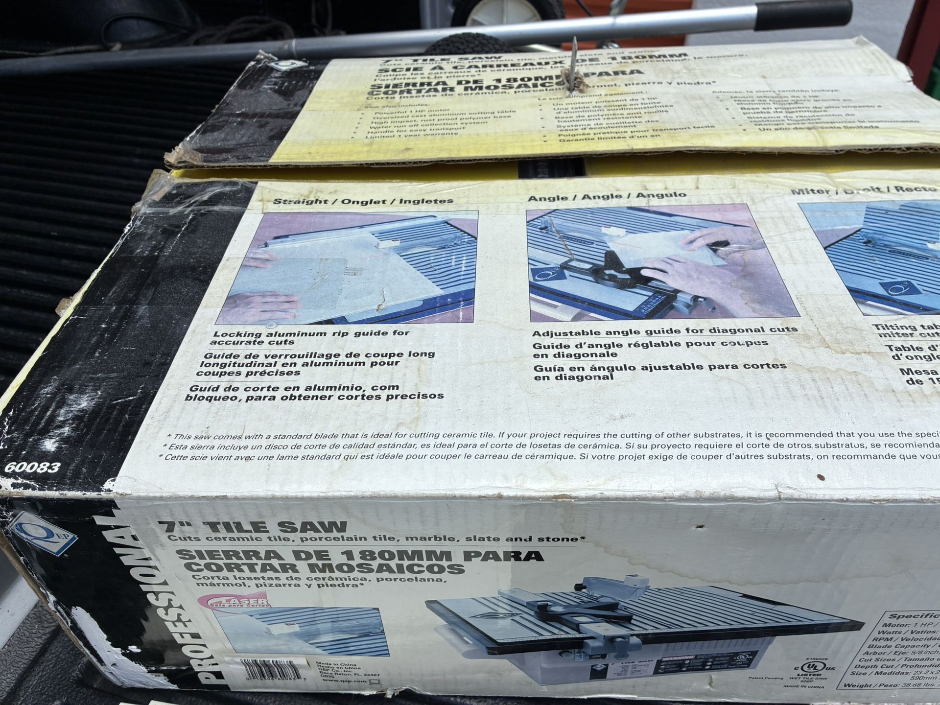 Qep 7” wet tile saw