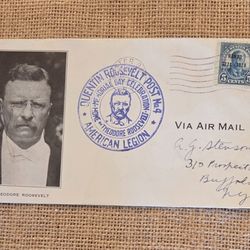 Teddy Roosevelt Cover/Envelope