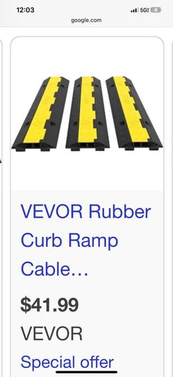 Curb Ramp, Cable Protector