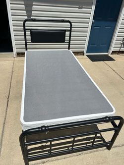 Single Metal Bed with Box Spring $40