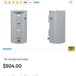 AO Smith 50 Gallon Short Electric Water Heater