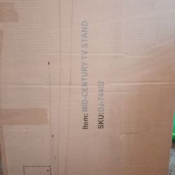 WHITE MID-CENTURY TV STAND