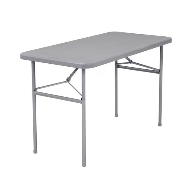 Cosco 2ft x 4ft Folding Table Gray Indoor Outdoor