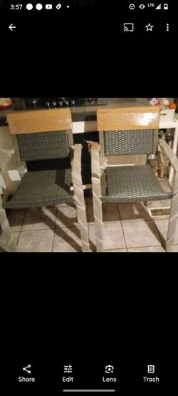 Outdoor Chairs The Pair Of Two New And The Box