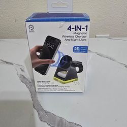 4 in 1 Magnetic wireless charger and night light.