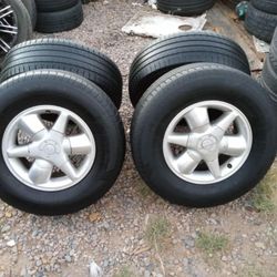 RIMS 16X7...255/70R16....6 LUGS FIT TOYOTA TACOMA NISSAN XTERRA NISSAN IZUSO RODEO NISSAN FRONTIER NISSAN PATHFINDER 