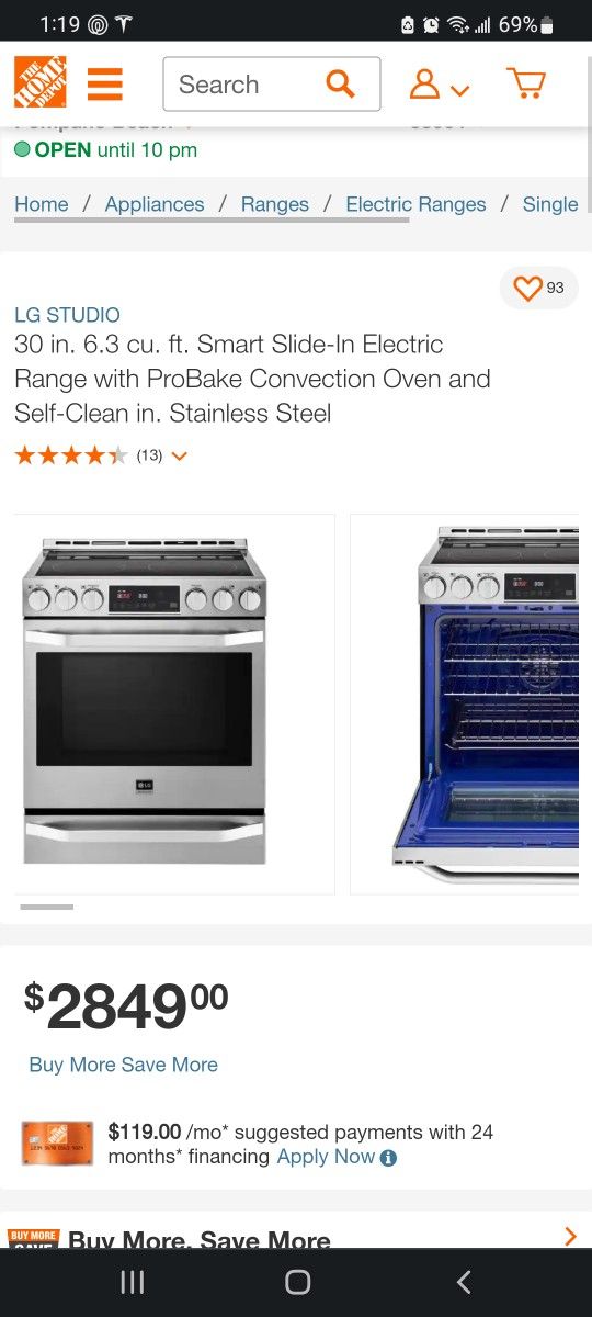 LG STOVE OVEN