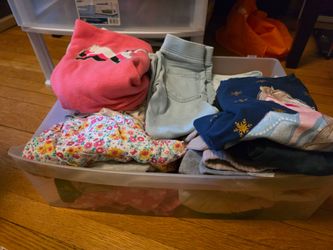 Big bin of girl clothes