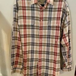 Tommy Hilfiger 1996 Beige Button Down Shirt 