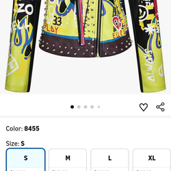 alloaone winter graffiti PU European and American contrast printing punk leather suit collar jacket