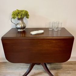 Vintage Drop Leaf Dining Table | Mahogany Sofa Table