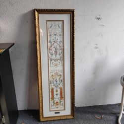Ornate Gold Framed  –  Vertical Wall Art