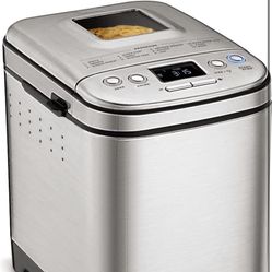 Cuisinart Bread Maker Machine, Compact and Automatic, Customizable Settings, Up to 2lb Loaves, CBK-110NAS