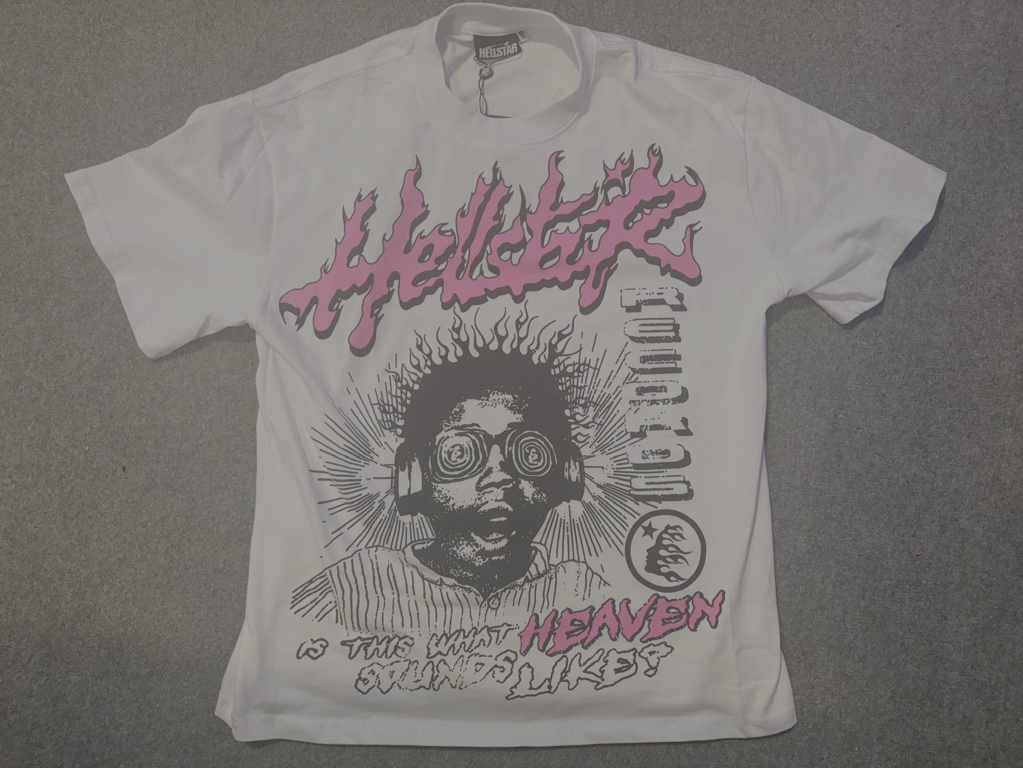 Hellstar Sounds Like Heaven Tee Off White