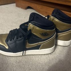 Gold Air Jordan 1s Retro