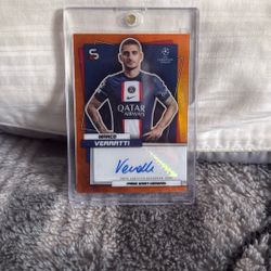 Authentic 5/25 Signed Marco Verratti Card