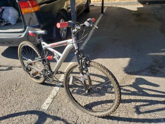 Gray mountain bike