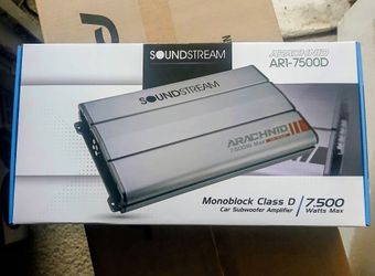 Soundstream 7500 watts Monobloc Class D Amplifier Brand New In The Box