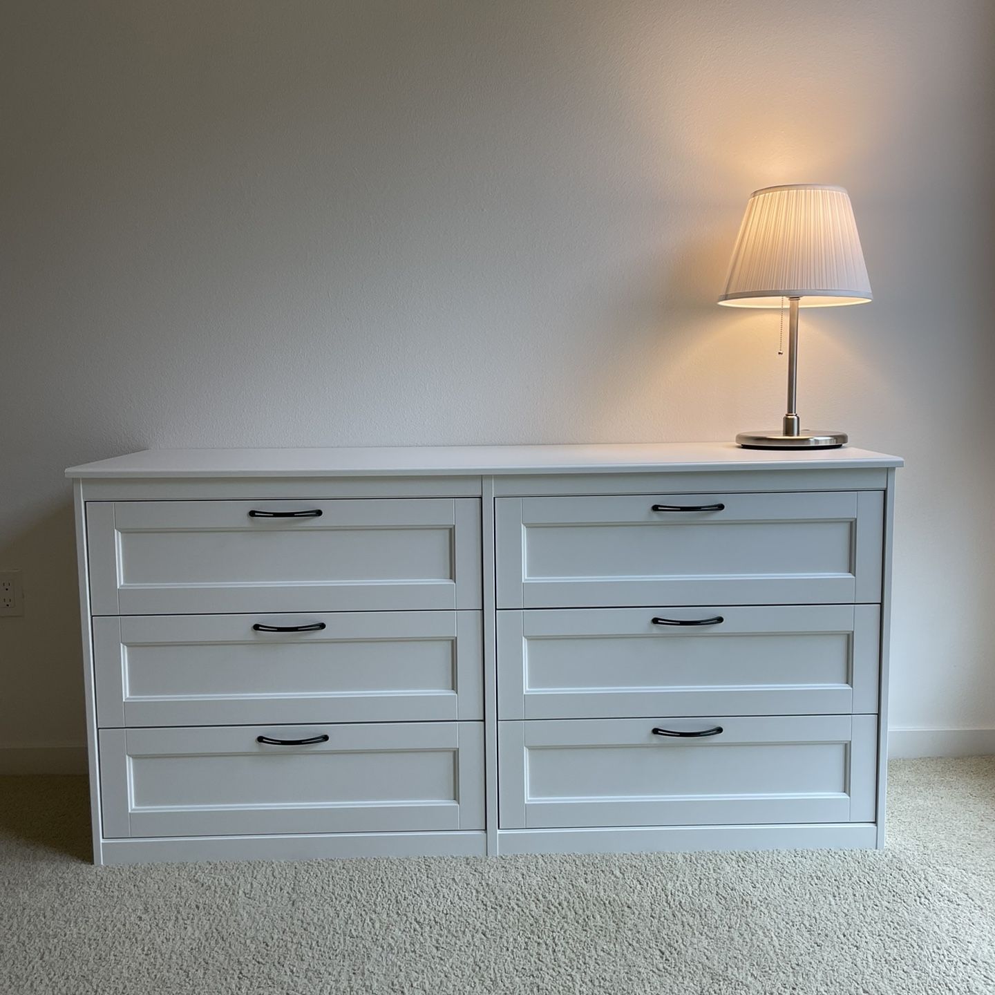 IKEA SONGESAND 6 drawer dresser white 63 3 8x31 7 8