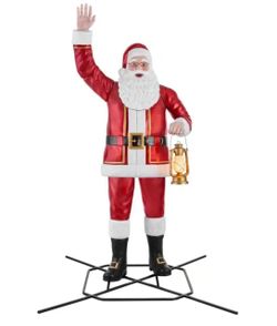 8 ft Animated Santa Claus with Lantern