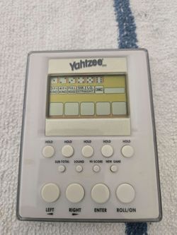 2007 Yahtzee Electronic Handheld Game