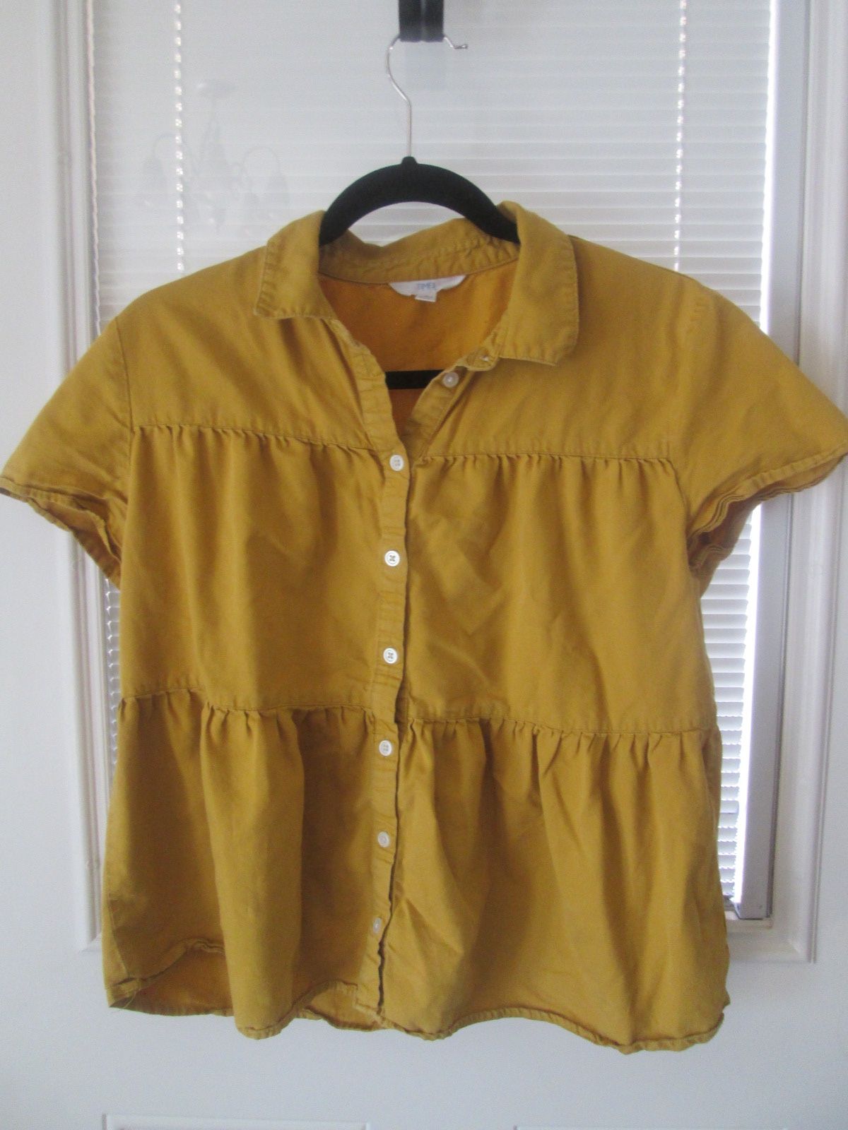 Golden Yellow Button Down