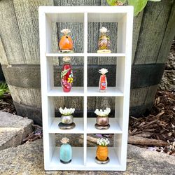 🏺 Handmade miniature vases with flowers made from beads