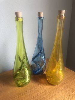Glass Blown Glass Vase