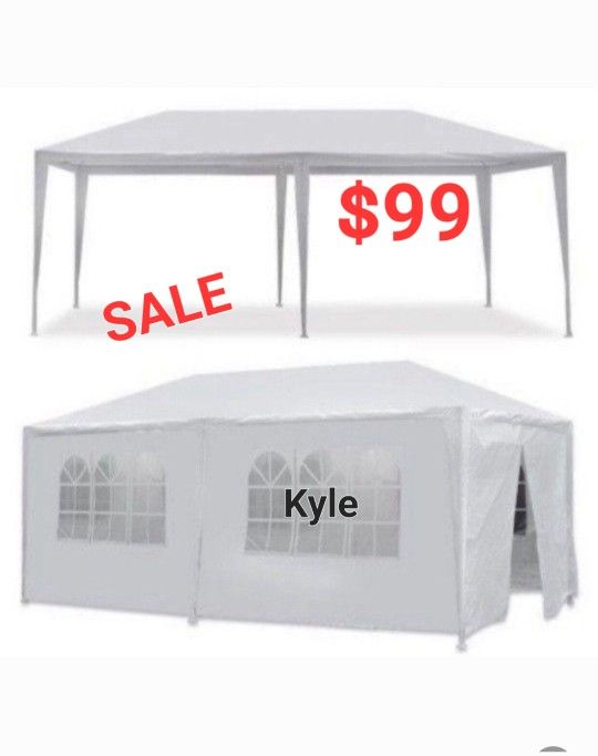 10'x20' White Canopy Wedding Party Tent Carpa Outdoor Canopy Tent  White