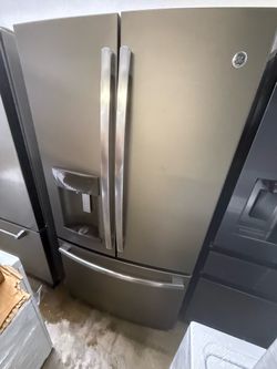 GE slate French door refrigerator counter depth 36”w