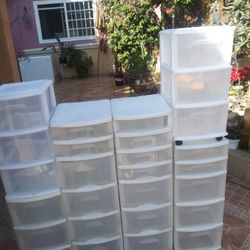 Plastic drawers organizers