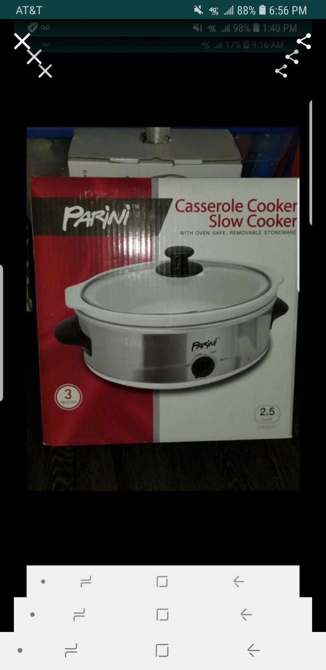 Slow cooker/casserole cooker