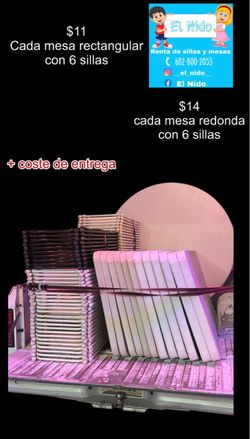 Sillas y mesas