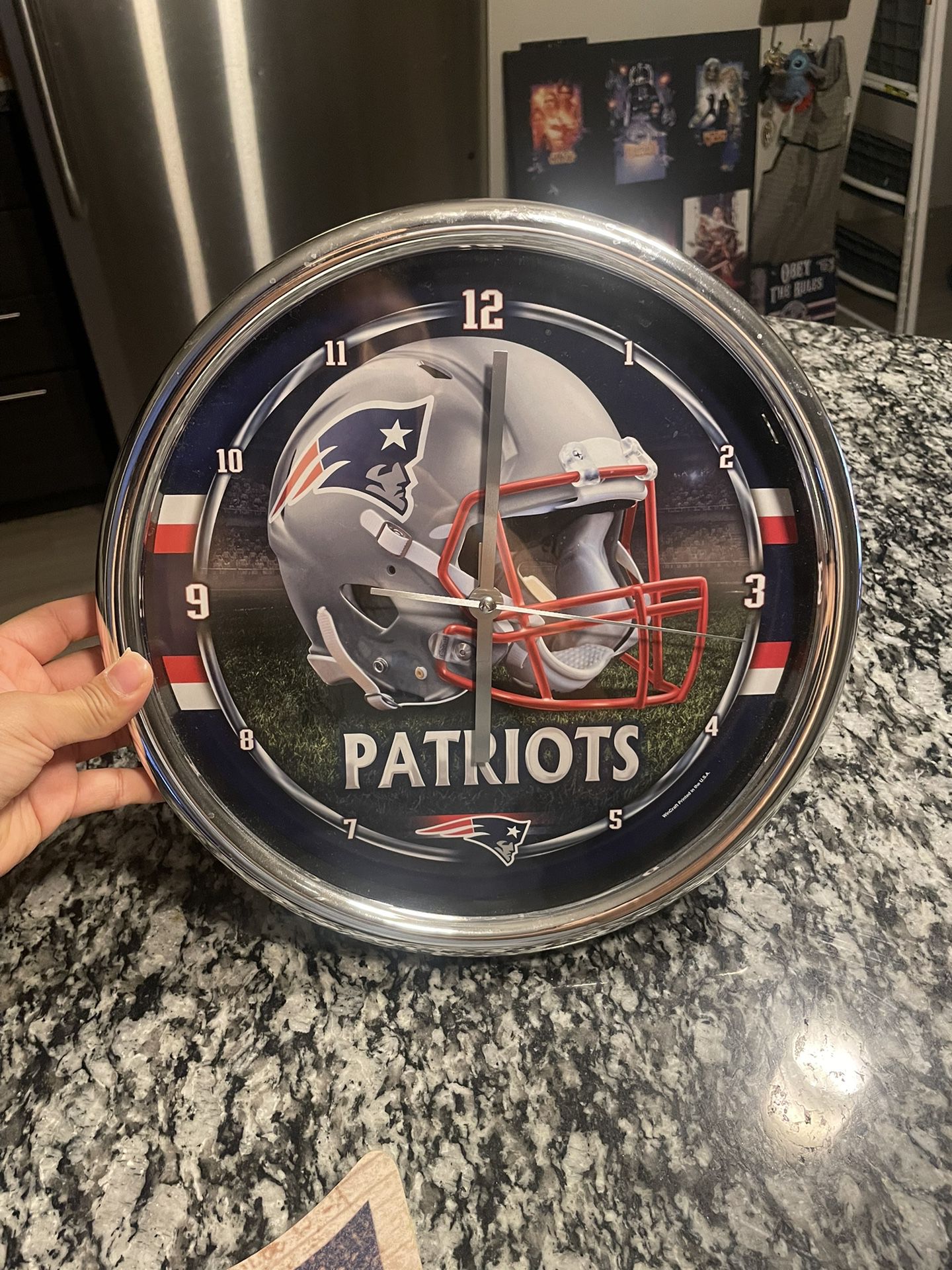 Patriots Clock