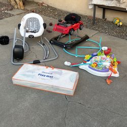 Kids Rocker, Playmat, Stroller And Playpen