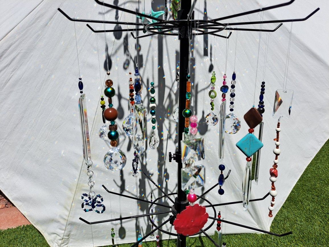 New hand made group of $8 crystal suncatchers/ rainbow makers