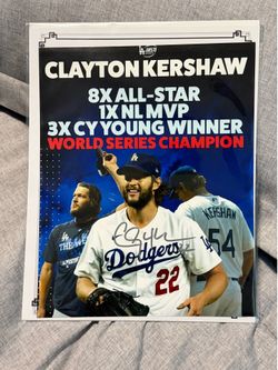 Clayton Kershaw signed