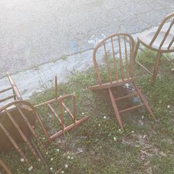 Free Old Antique Wooden Chairs 