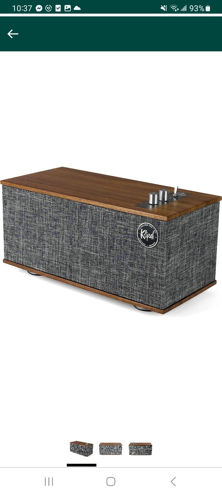 Klipsch Heritage Wireless The One II Tabletop Stereo Walnut for Sale in ...