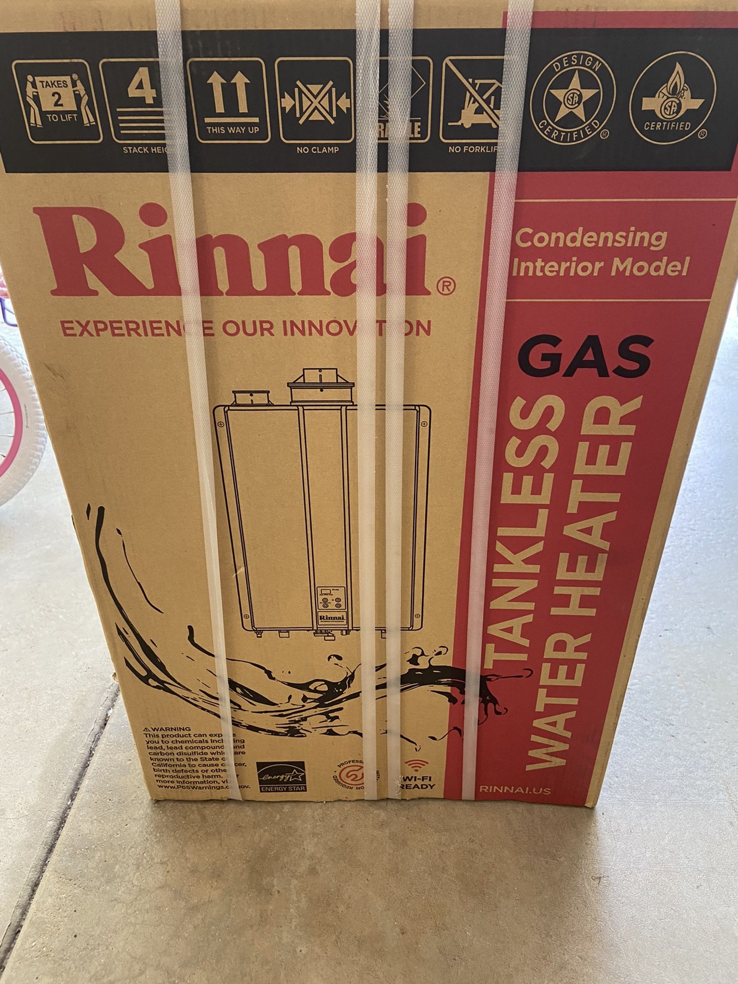 Rinnai Gas Tankless Water Heater - New