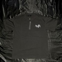 Amiri Staggered Logo Tee, Black, Size S & M