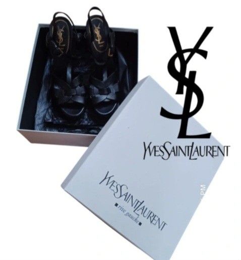 Authentic Yves Saint Laurent Sandals Size 9.5